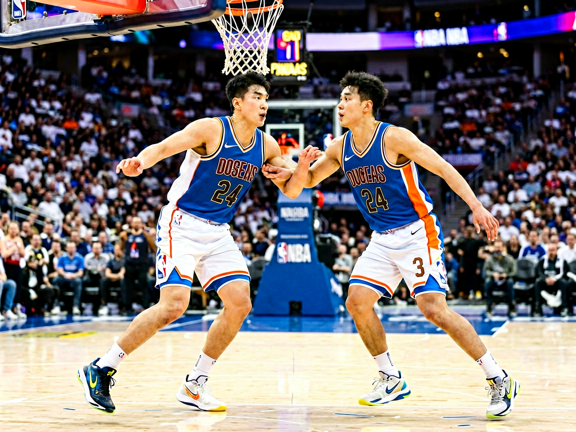 NBA季后赛资讯配图,展示篮球赛场精彩对抗画面
